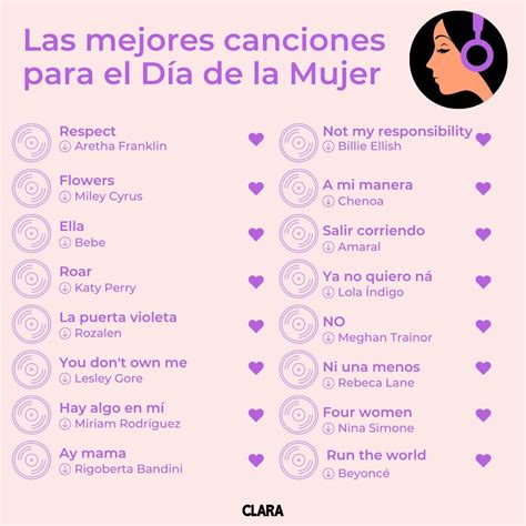 cancion para mujeres|60 canciones feministas para escuchar el Día de la。